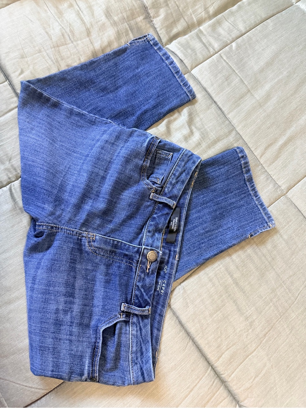 Simply Vera Vera Wang Deep Blue Straight Leg Jeans                 #104